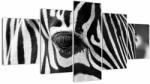 Mivali Tablou cu zebră, din cinci bucăți 150x80 cm (V020518V150805PCS)