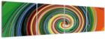 Mivali Tablou abstract - spirala colorata, din patru bucăți 160x40 cm (V020266V16040)