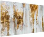 Mivali Tablou - Abstract auriu, dintr-o bucată 150x100 cm (V023992V150100)