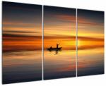 Mivali Tablou - cu barca, din trei bucăți 120x80 cm (V020168V120803PCS)