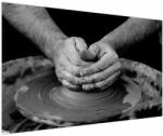 Mivali Tablou alb negru - producția de ceramică, dintr-o bucată 150x100 cm (V020349V150100)