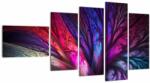 Mivali Tabloul abstract cu copacul, din cinci bucăți 110x60 cm (V020125V11060)