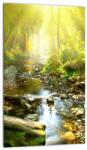 Mivali Tablou cu râul în pădurea verde, dintr-o bucată 20x30 cm (V020942V2030)
