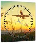 Mivali Tablou cu avion zburând (cu ceas), dintr-o bucată 30x30 cm cu ceas (V020504V3030C)