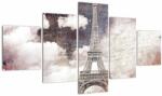 Mivali Tablou - Turnul Eiffel, Paris, Franța, din cinci bucăți 125x70 cm (V023161V12570)
