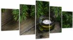 Mivali Tablou - lumânare de Crăciun, din cinci bucăți 150x80 cm (V020312V150805PCS)