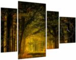 Mivali Tablou cu pădure (cu ceas), din patru bucăți 110x75 cm cu ceas (V021219V11075C)