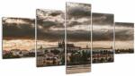 Mivali Tablou Castelului Praga în amurg, din cinci bucăți 150x80 cm (V020608V150805PCS)