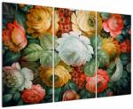 Mivali Tablou cu buchet pictat de flori, din trei bucăți 120x80 cm (V021943V120803PCS)
