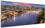 Mivali Tablou cu orașul Bratislava cu râu, dintr-o bucată 120x50 cm (V020706V12050)