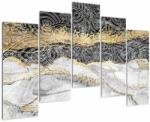 Mivali Tablou - Mandala în marmură, din cinci bucăți 125x90 cm (V022780V12590)