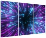 Mivali Tablou - Spațiu neon, din trei bucăți 120x80 cm (V023032V120803PCS)