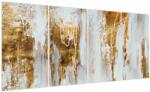 Mivali Tablou - Abstract auriu, din patru bucăți 160x80 cm (V023992V16080)