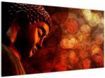 Mivali Tablou - Buddha în nuanțe roșii, dintr-o bucată 120x70 cm (V023344V12070)