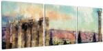 Mivali Tablou - Acropole, Atena, Grecia, din trei bucăți 120x40 cm (V022915V12040)