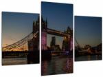 Mivali Tablou - Tower bridge, din trei bucăți 90x60 cm (V020983V90603PCS)