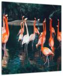 Mivali Tablou - turmă de flamingo, dintr-o bucată 40x40 cm (V021626V4040)
