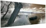 Mivali Tablou cu barca pe lac, dintr-o bucată 200x100 cm (V022316V200100)