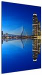 Mivali Tablou - Rotterdam nocturn, dintr-o bucată 60x90 cm (V020656V6090)