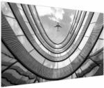 Mivali Tablou - Avionul deasupra clădirii, dintr-o bucată 150x100 cm (V023108V150100)
