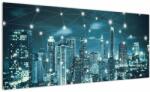Mivali Tablou - Metropolă stălucitoare, dintr-o bucată 100x40 cm (V023345V10040)