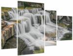 Mivali Tablou cu cascade (cu ceas), din patru bucăți 110x75 cm cu ceas (V020328V11075C)
