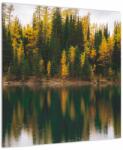 Mivali Tablou cu lac de pădure, dintr-o bucată 50x50 cm (V020235V5050)
