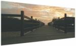 Mivali Tablou - Ponton de lemn, lac, dintr-o bucată 250x125 cm (V022590V250125)