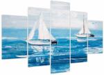 Mivali Tablou - Pictură yacht pe mare, din cinci bucăți 150x105 cm (V023974V150105)