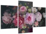Mivali Tablou - Flori de grădină, din trei bucăți 90x60 cm (V022961V90603PCS)