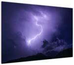 Mivali Tablou - cerul violet cu fulger, dintr-o bucată 100x70 cm (V020062V10070)