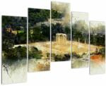 Mivali Tablou - Templul lui Zeus, Atena, Grecia, din cinci bucăți 125x90 cm (V022916V12590)