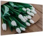 Mivali Tablou cu buchet de lalele albe, dintr-o bucată 120x80 cm (V020922V12080)