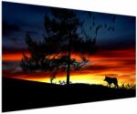 Mivali Tablou - Silueta unui lup, dintr-o bucată 150x100 cm (V022548V150100)