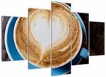 Mivali Tablou - Latte art, din cinci bucăți 150x105 cm (V021516V150105)