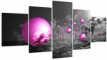 Mivali Tabloul bilelor roz, din cinci bucăți 150x80 cm (V020108V150805PCS)