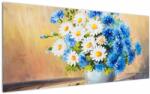 Mivali Tablou pictat cu vaza și flori, dintr-o bucată 120x50 cm (V022252V12050)