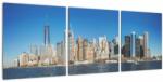 Mivali Tablou - Manhattan în New York, din trei bucăți 90x30 cm (V021213V9030)