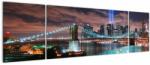 Mivali Tablou - New York, Manhattan, din trei bucăți 170x50 cm (V022750V17050)