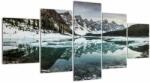 Mivali Tablou - lacul iarna, din cinci bucăți 150x80 cm (V020181V150805PCS)