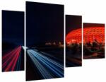 Mivali Tabloul cu autostrada (cu ceas), din patru bucăți 110x75 cm cu ceas (V020075V11075C)