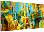 Mivali Tablou - Arhitectură, abstractizare cubistă, dintr-o bucată 120x70 cm (V023269V12070)