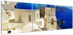 Mivali Tablou - Santorini, Grecia, din trei bucăți 150x50 cm (V023273V15050)