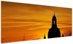 Mivali Tablou cu biserică în apus de soare, dintr-o bucată 250x125 cm (V020354V250125)