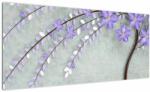Mivali Tablou - ploaie violetă, dintr-o bucată 100x40 cm (V021302V10040)