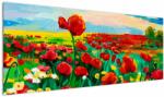 Mivali Tablou - Câmp cu maci, dintr-o bucată 145x58 cm (V023365V14558)