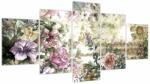 Mivali Tablou - Flori de design, din cinci bucăți 150x80 cm (V023895V150805PCS)