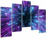 Mivali Tablou - Spațiu neon, din cinci bucăți 125x90 cm (V023032V12590)