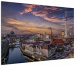 Mivali Tablou - Apus de soare în Berlin, dintr-o bucată 100x70 cm (V022965V10070)