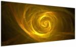 Mivali Tabloul cu spirala abstractă în galben, dintr-o bucată 200x100 cm (V020128V200100)